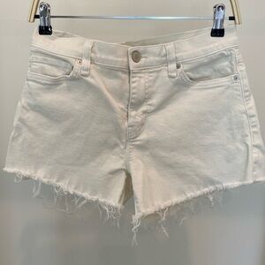 Hudson Jeans Gemma Mid rise denim shorts - Sz 27 Novelty Egret (cream)
